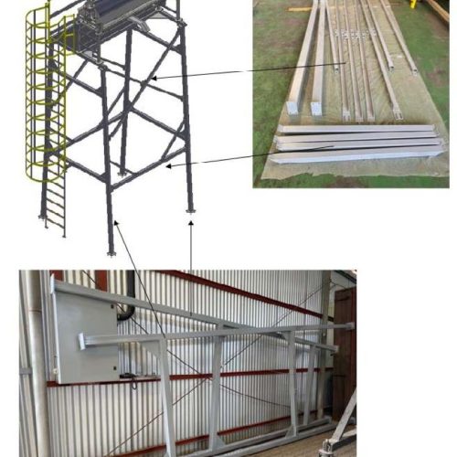 Complete Seibt Water Treatment Line Including S/S Decanter, Filter Press, Filters, Valves, and Piping