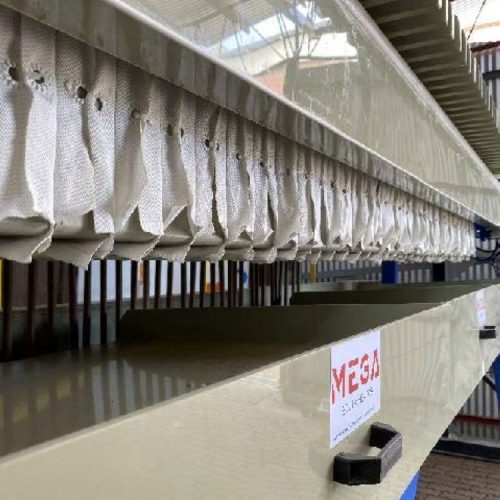 Seibt Filter Press with 40 Plates, Diaphragm Pump, and Doser Pumps