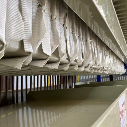 Seibt Filter Press with 40 Plates, Diaphragm Pump, and Doser Pumps