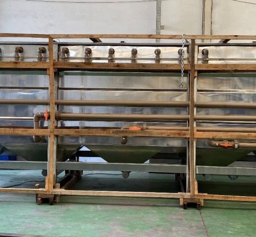 Complete Seibt Water Treatment Line Including S/S Decanter, Filter Press, Filters, Valves, and Piping