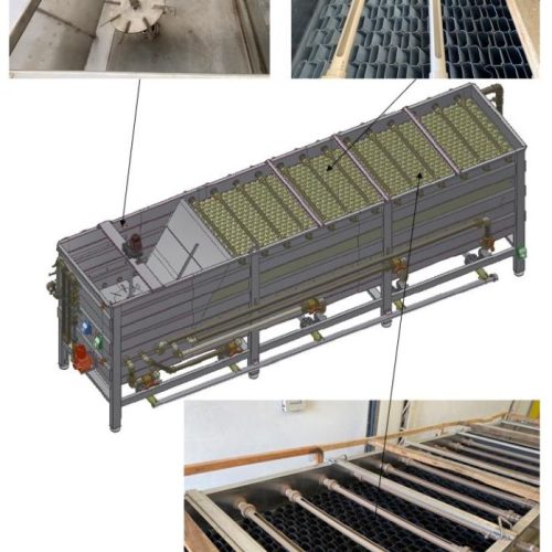 Complete Seibt Water Treatment Line Including S/S Decanter, Filter Press, Filters, Valves, and Piping