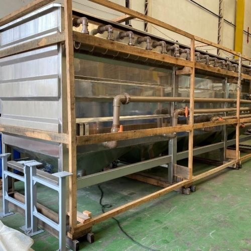 Complete Seibt Water Treatment Line Including S/S Decanter, Filter Press, Filters, Valves, and Piping