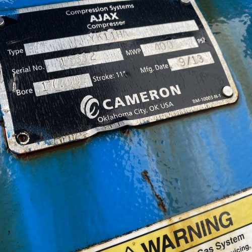 Cameron	Model Ajax DCP2202LE 285HP Skid Mounted Gas Compressor