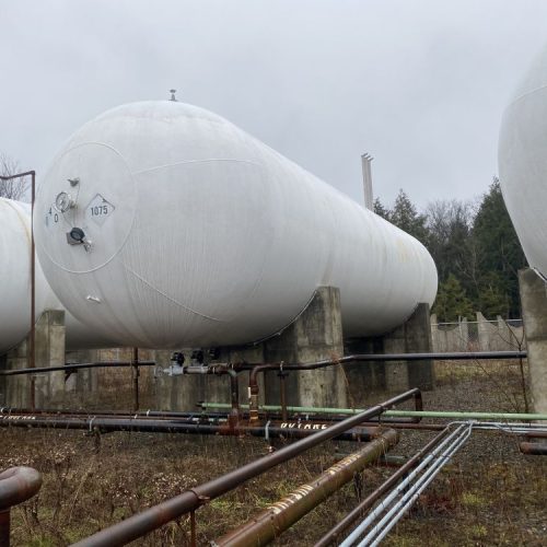 (4) 30,000 Gallon Steel Above Ground Bullet Style NGL and LPG Storage Tanks
