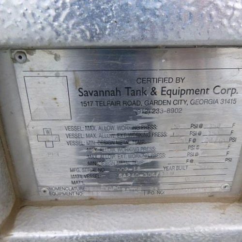 2019 Rosenblad (4) Effect 150K lbs/hr S/S Evaporator with a Stripper-Condenser and Thermal Oxidizer