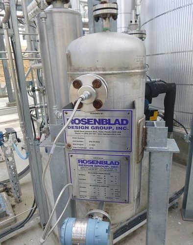 2019 Rosenblad (4) Effect 150K lbs/hr S/S Evaporator with a Stripper-Condenser and Thermal Oxidizer
