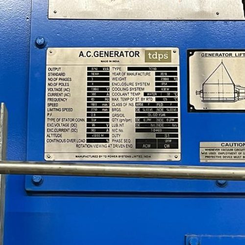 Howden Twin Condensing Steam Turbine with A.C. Generator