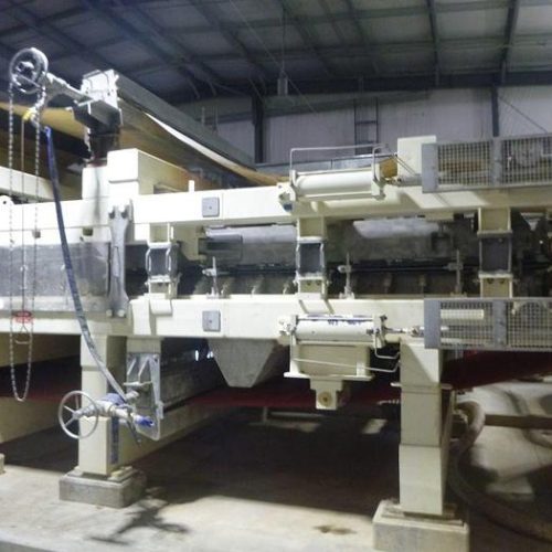 HYMAC/ Press Technology Model 100 Wet Lap Twin Wire Press, Model 100 HDP Heavy Duty Press, and Model 100 Cutter Layboy