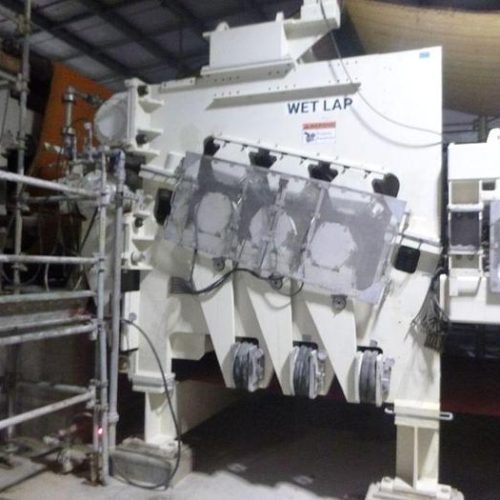 HYMAC/ Press Technology Model 100 Wet Lap Twin Wire Press, Model 100 HDP Heavy Duty Press, and Model 100 Cutter Layboy