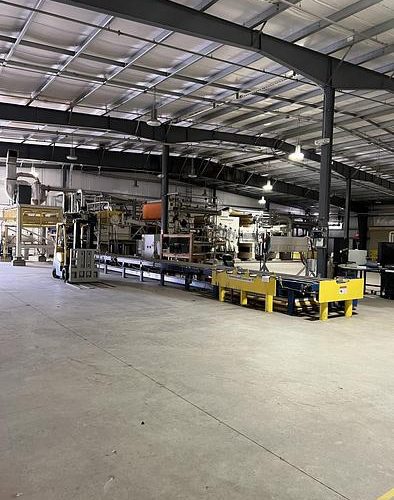 HYMAC/ Press Technology Model 100 Wet Lap Twin Wire Press, Model 100 HDP Heavy Duty Press, and Model 100 Cutter Layboy