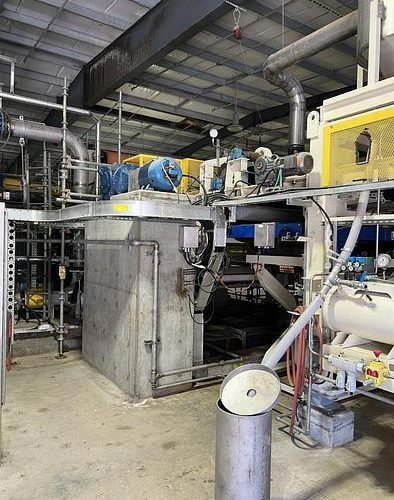 HYMAC/ Press Technology Model 100 Wet Lap Twin Wire Press, Model 100 HDP Heavy Duty Press, and Model 100 Cutter Layboy