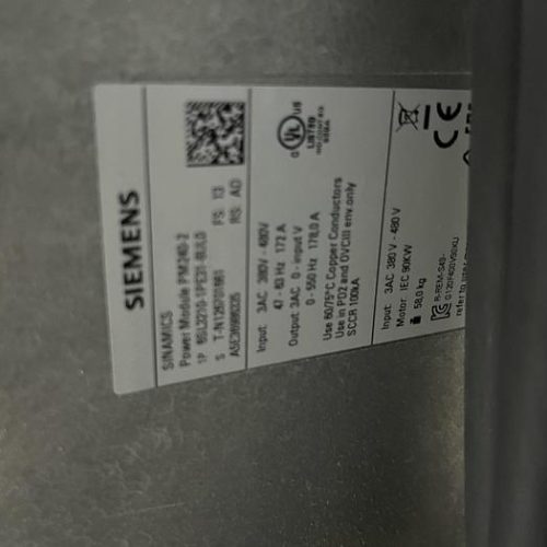 Siemens Tiastar MCC Section w/ Drives