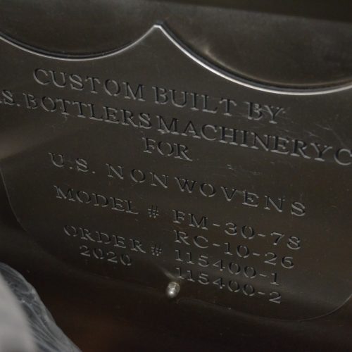 US Bottlers Model FM3078 / RC1026 Monoblock 200 BPM Rotary Filler and Capper with Cap Sorter