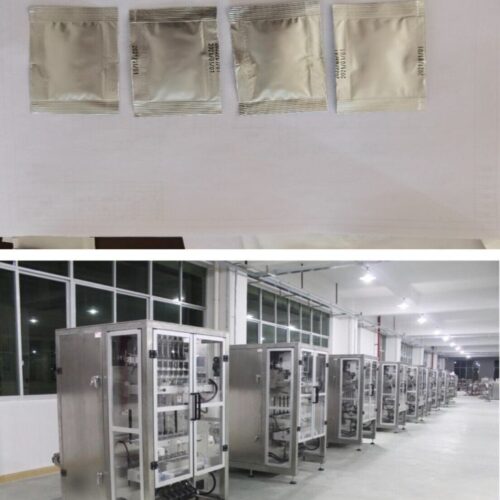 Automatic Gel Sachet Packing Machine of Four-lane packing Machine. Never used in production.
