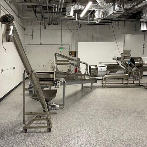 Complete 1,000 Pound Per Hour Capacity Dog / Pet Food Kibble Line Including Ribbon Blender, Extruder, Dryer, Etc.