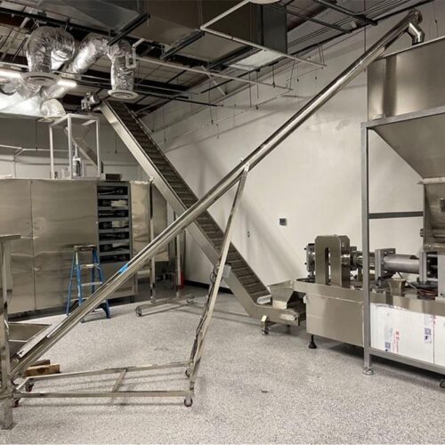 Complete 1,000 Pound Per Hour Capacity Dog / Pet Food Kibble Line Including Ribbon Blender, Extruder, Dryer, Etc.