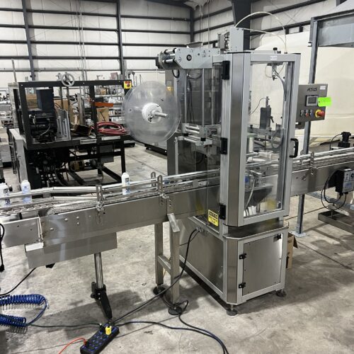 Complete Terco 8 CPM BOV Bag on Valve Aerosol Can Filling Line with Filler, Gasser, Crimper, Sleeve Labeler, Etc.