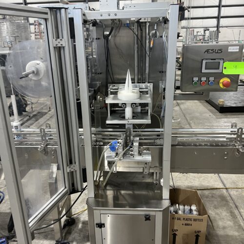 Complete Terco 8 CPM BOV Bag on Valve Aerosol Can Filling Line with Filler, Gasser, Crimper, Sleeve Labeler, Etc.