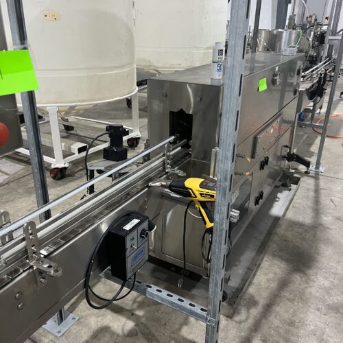 Complete Terco 8 CPM BOV Bag on Valve Aerosol Can Filling Line with Filler, Gasser, Crimper, Sleeve Labeler, Etc.