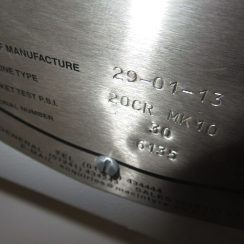 Macintyre Chocolate Systems Model 20CRMK10 Laboratory Refiner/ Conche