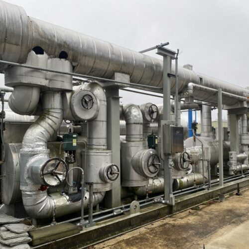 JT Skid with Liquid Separators 13535 MBTU/HR Cold Gas Exchanger Level and Pressure Transmitters