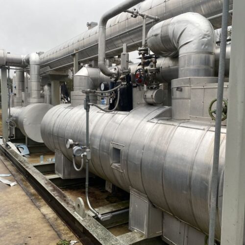 JT Skid with Liquid Separators 13535 MBTU/HR Cold Gas Exchanger Level and Pressure Transmitters