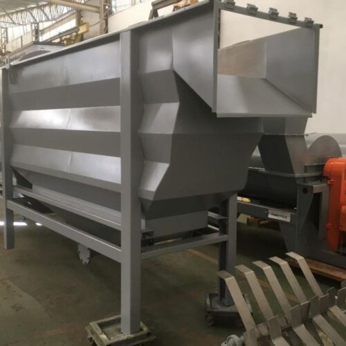 Complete Seibt Recycling Line Including Granulating Mill, Decanter, Pre-Dryers, Screw Conveyor, Etc.