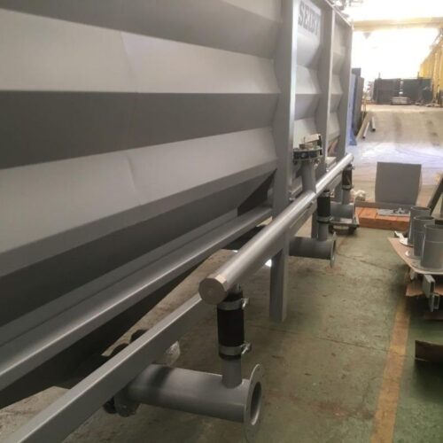 Complete Seibt Recycling Line Including Granulating Mill, Decanter, Pre-Dryers, Screw Conveyor, Etc.