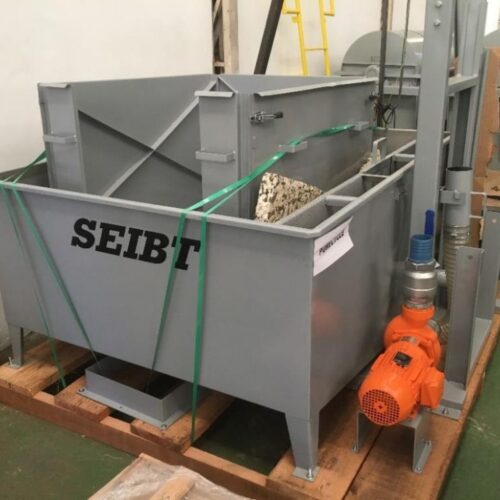 Complete Seibt Recycling Line Including Granulating Mill, Decanter, Pre-Dryers, Screw Conveyor, Etc.