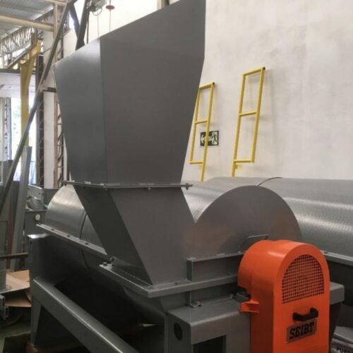 Complete Seibt Recycling Line Including Granulating Mill, Decanter, Pre-Dryers, Screw Conveyor, Etc.