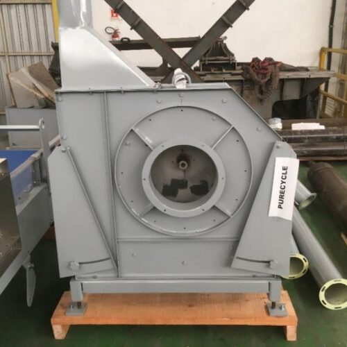 Complete Seibt Recycling Line Including Granulating Mill, Decanter, Pre-Dryers, Screw Conveyor, Etc.