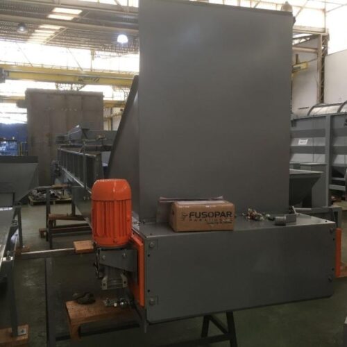 Complete Seibt Recycling Line Including Granulating Mill, Decanter, Pre-Dryers, Screw Conveyor, Etc.