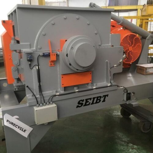 Complete Seibt Recycling Line Including Granulating Mill, Decanter, Pre-Dryers, Screw Conveyor, Etc.