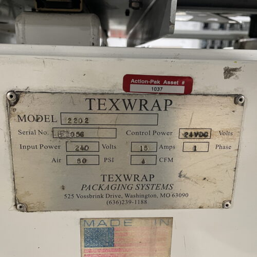 Texwrap Continuous Motion Side Seal Shrink Wrap System