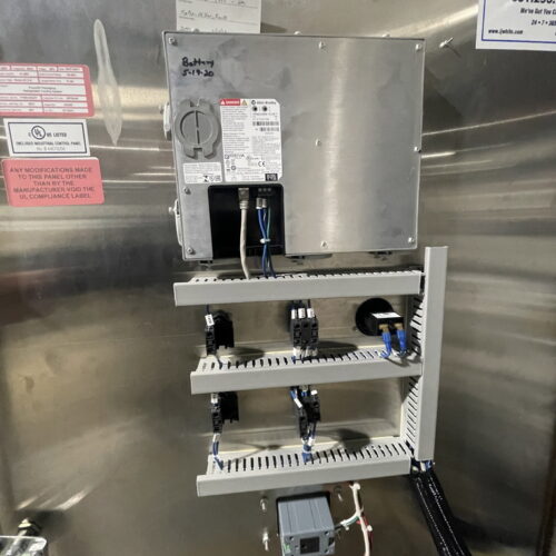 IJ White Thermal Edge Ultra Hydro Spiral Chilling Conveyor with Stainless Steel Cabinet