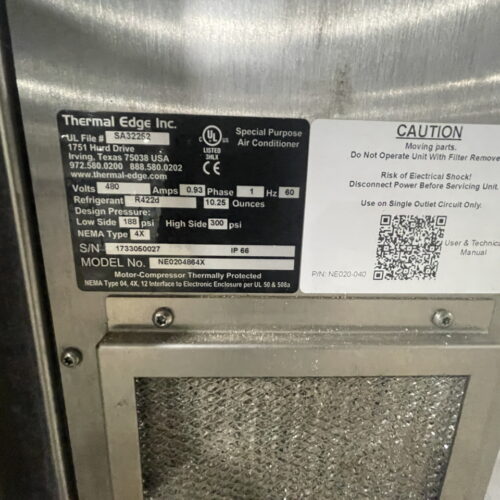 IJ White Thermal Edge Ultra Hydro Spiral Chilling Conveyor with Stainless Steel Cabinet