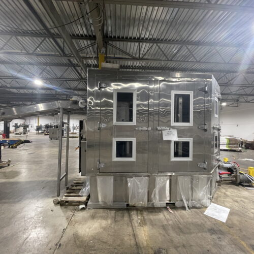 IJ White Thermal Edge Ultra Hydro Spiral Chilling Conveyor with Stainless Steel Cabinet