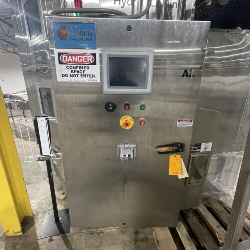 IJ White Thermal Edge Ultra Hydro Spiral Chilling Conveyor with Stainless Steel Cabinet