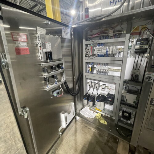 IJ White Thermal Edge Ultra Hydro Spiral Chilling Conveyor with Stainless Steel Cabinet