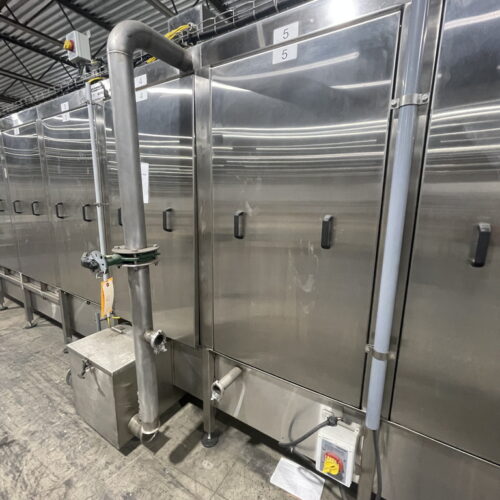 Pouch Cooler with Belting and Remote Stainless Steel Electrical Enclosure with Operator Controls