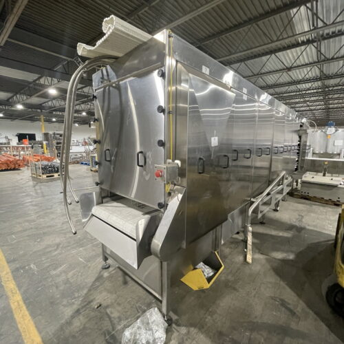 Pouch Cooler with Belting and Remote Stainless Steel Electrical Enclosure with Operator Controls