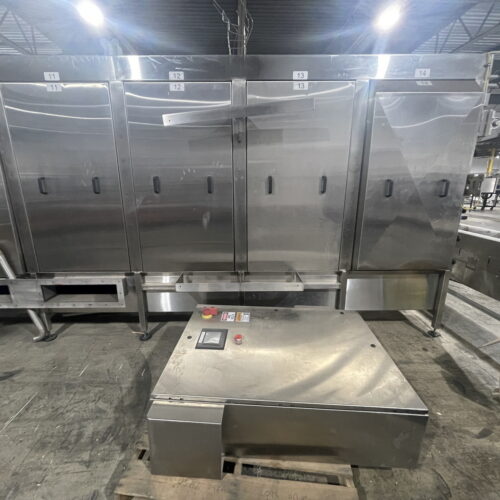 Pouch Cooler with Belting and Remote Stainless Steel Electrical Enclosure with Operator Controls