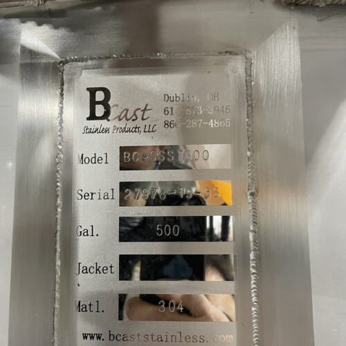 Blast Stainless Steel Cone Bottom Mixing Tank