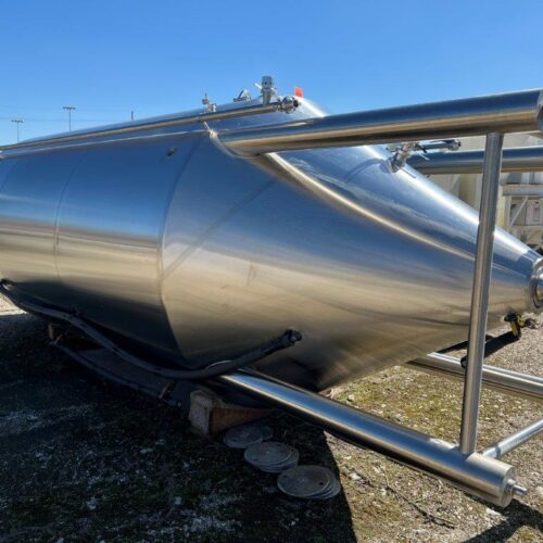 120 BBL Capacity S/S Vertical Jacketed Fermenter Tank