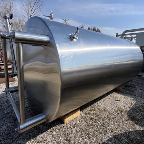 120 BBL Capacity S/S Vertical Jacketed Brite Tank