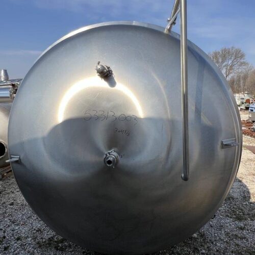 120 BBL Capacity S/S Vertical Jacketed Brite Tank