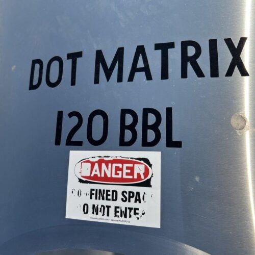 120 BBL Capacity S/S Vertical Jacketed Brite Tank