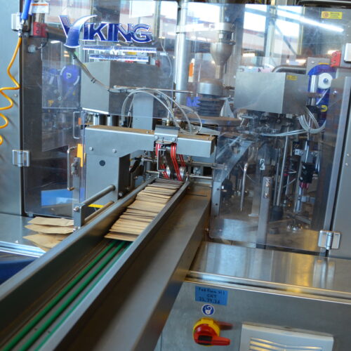 Viking Solpac Model SP8SZ-235 Stainless Steel Pre-Formed Pouch Filler and Sealer