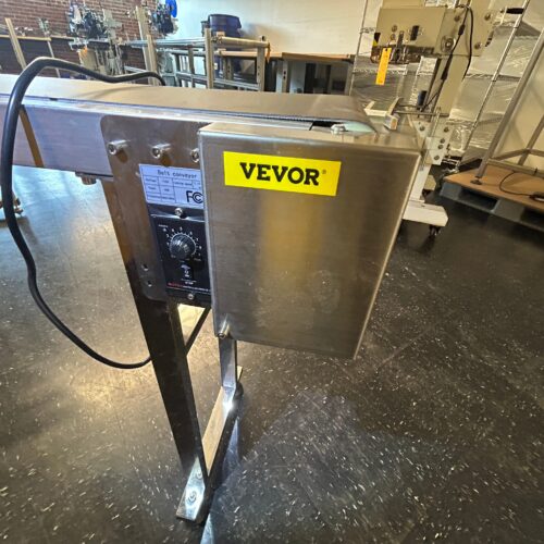 Vevor Model ITC Adjustable, 12 Inch Wide x 56 Inch Long Flat Belt Conveyor
