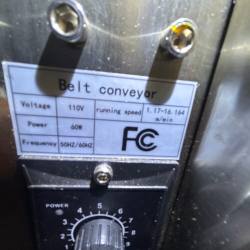 Vevor Model ITC Adjustable, 12 Inch Wide x 56 Inch Long Flat Belt Conveyor